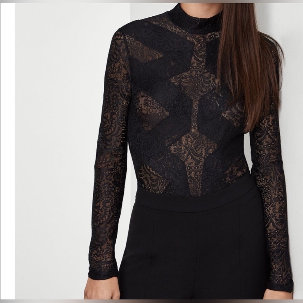 Bcbg lace  Bodysuit size S, missing the tag but